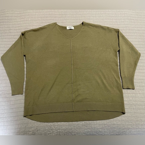 Zenana Outfitters Sweaters - Zenana Women's Front Seam Sweater Light Green XL Style TW-21018C5